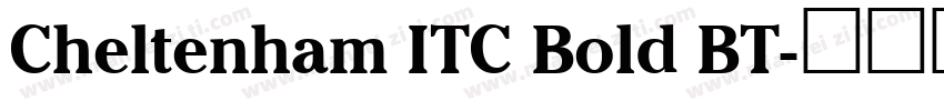 Cheltenham ITC Bold BT字体转换